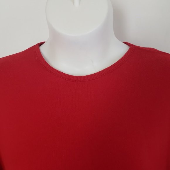 JOAN VASS Women's Pullover Sweater Cotton Sz 1X Black Pockets USA Vtg Round Neck - Picture 5 of 9